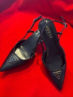 GUESS Black Slingback Heels size 7